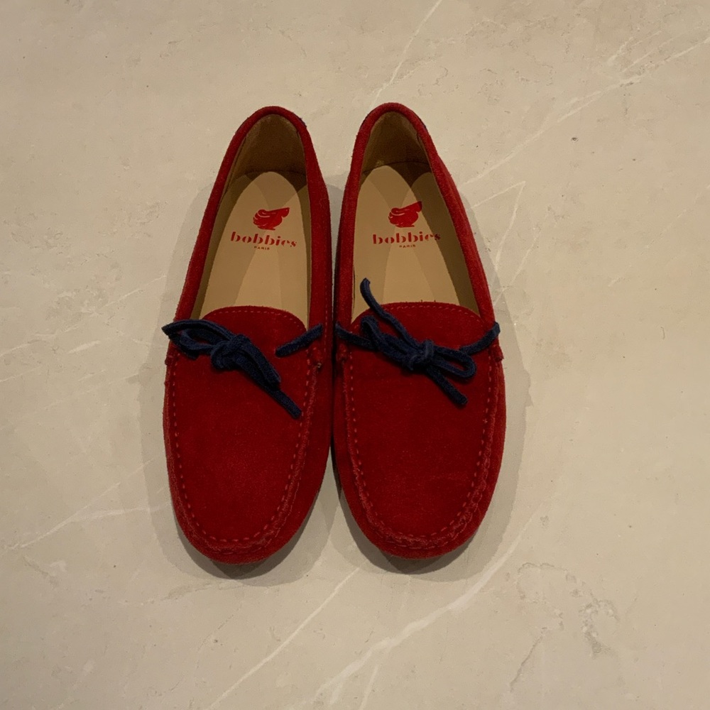 Bobbi's Red Woman Slip-On Loafers